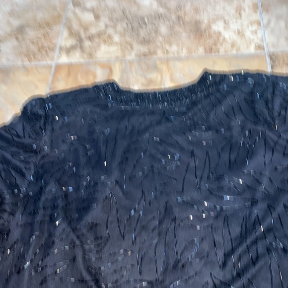 Brilliante by JA Vintage XXL black beaded long line jacket - Picture 8 of 8